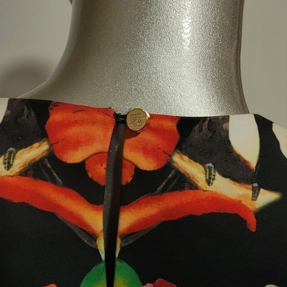 Ted Baker Tropical Toucan Print Crop Jacket Size 4 - Picture 6 of 8